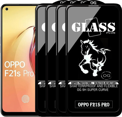PFOAM Edge To Edge Tempered Glass for OPPO F21S PRO(Pack of 4)