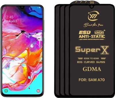 GDMA Edge To Edge Tempered Glass for SAMSUNG A 70(Pack of 4)