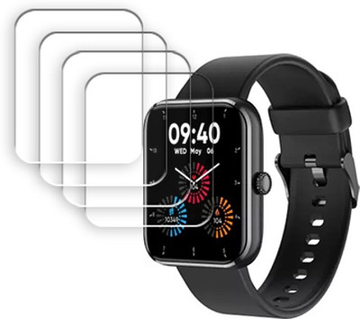 SOMTONE Edge To Edge Tempered Glass for DIZO D ULTRA 1.78 inch SMARTWATCH SCREEN GUARD(Pack of 4)