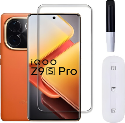 ALONZO Edge To Edge Screen Guard for iQOO Z9s Pro 5G, UV Tempered Glass Screen Protector(Pack of 1)