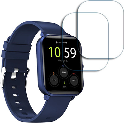 ARBAN Edge To Edge Tempered Glass for crossbeats Ignite Ngage 1.7 inch SMARTWATCH SCREEN GUARD(Pack of 2)