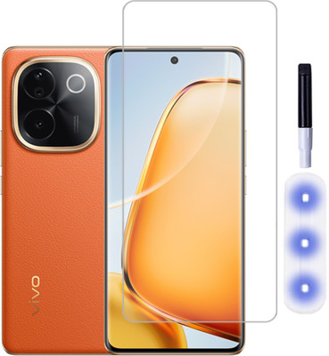 A-Allin1 Edge To Edge Tempered Glass for vivo T3 Pro 5G, UV Temper Glass Screen Protector Slim 9H Hard 2.5D(Pack of 1)