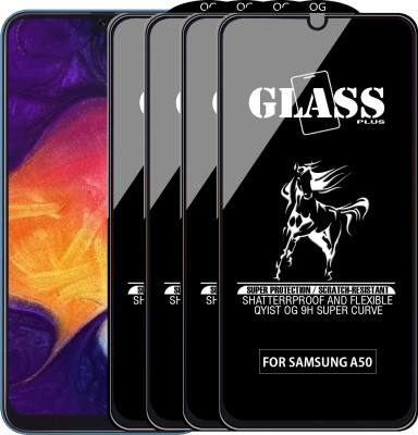 Qyist Edge To Edge Tempered Glass for SAMSUNG GALAXY A50(Pack of 4)