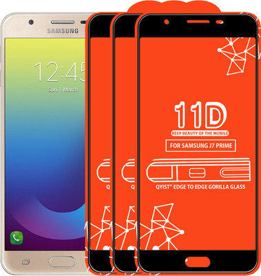Qyist Edge To Edge Tempered Glass for Samsung Galaxy J7 Prime(Pack of 3)