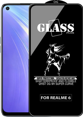 Qyist Edge To Edge Tempered Glass for REALME 6(Pack of 1)