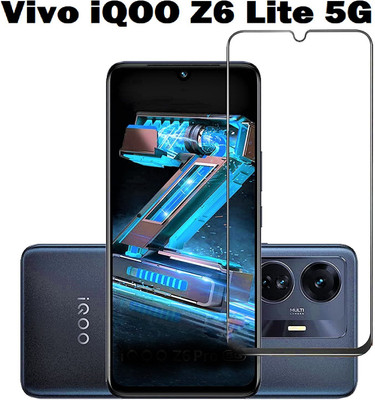 LIKEDESIGN Edge To Edge Tempered Glass for Vivo iQOO Z6 Lite 5G, iQOO Z6 Lite 5G, iqoo Z6 Lite 5G(Pack of 1)