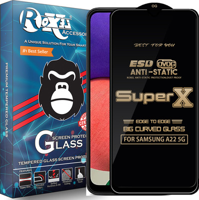 Roxel Edge To Edge Tempered Glass for SAMSUNG A22 5G(Pack of 1)