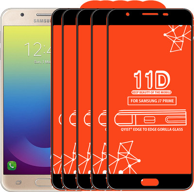 Qyist Edge To Edge Tempered Glass for Samsung Galaxy J7 Prime(Pack of 5)