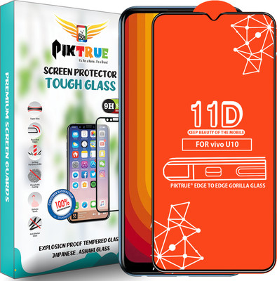 PikTrue Edge To Edge Tempered Glass for Vivo U10(Pack of 1)