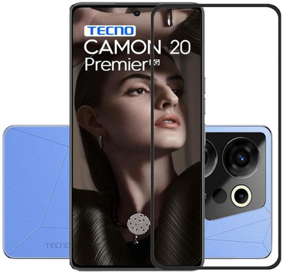 1DOLLAR Edge To Edge Tempered Glass for Tecno Camon 20 Premier 5G-Anti Explosion-Tempered Glass/Full Screen Coverage-Edge to Edge/9H Hardness/With Easy Installation Kit(Pack of 1)