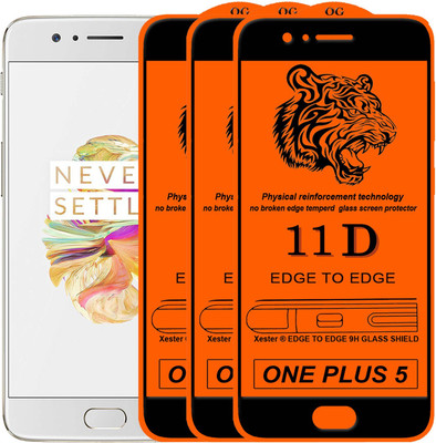 Xester Edge To Edge Tempered Glass for OnePlus 5(Pack of 3)