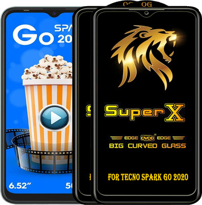 PFOAM Edge To Edge Tempered Glass for TECNO SPARK GO 2020(Pack of 2)