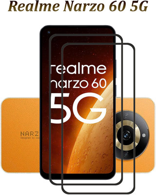 NKCASE Edge To Edge Tempered Glass for Realme Narzo 60 5G(Pack of 2)