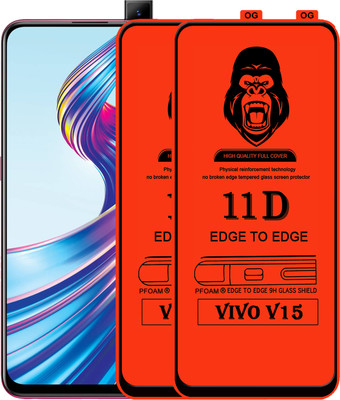Rofix star Edge To Edge Tempered Glass for VIVO V15(Pack of 2)