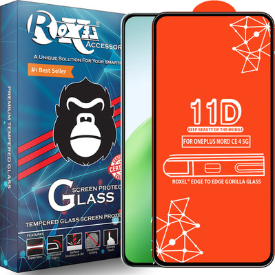 Roxel Edge To Edge Tempered Glass for Oneplus Nord Ce 4 5G(Pack of 1)