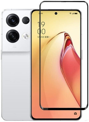 Dashmesh Shopping Edge To Edge Tempered Glass for Oppo Reno 8 Pro | 8 Pro Plus(Pack of 1)
