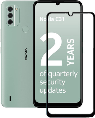 CASEHUNT Tempered Glass Guard for Nokia C31(Pack of 1)