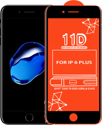 Qyist Edge To Edge Tempered Glass for FOR IPHONE 6 PLUS, Apple iPhone 7 Plus, Apple iPhone 8 Plus(Pack of 1)