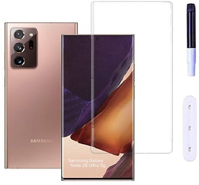 Mersal Edge To Edge Tempered Glass for SAMSUNG Galaxy Note 20 Ultra 5G, UV Curved Screen Protector with Easy Installation Kit(Pack of 1)
