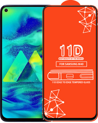 Qyist Edge To Edge Tempered Glass for Samsung Galaxy M40(Pack of 1)