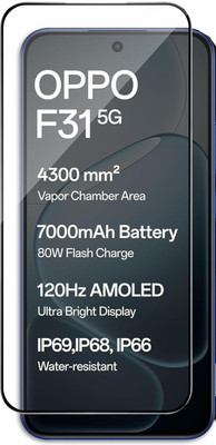 GDBUY Edge To Edge Tempered Glass for OPPO F31 5G(Pack of 1)