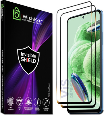 iWishKart Edge To Edge Tempered Glass for Google Pixel 8, Premium Military grade Edge to Edge Premium gorilla temper black glass screenguard with Self Installation Guide - Wet & Dry wipes, Dust Absorber [With Warranty] mobile ka gilas cover(Pack of 2)