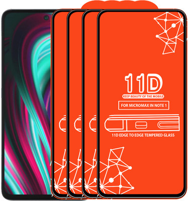 Roxel Edge To Edge Tempered Glass for Micromax In Note 1(Pack of 4)
