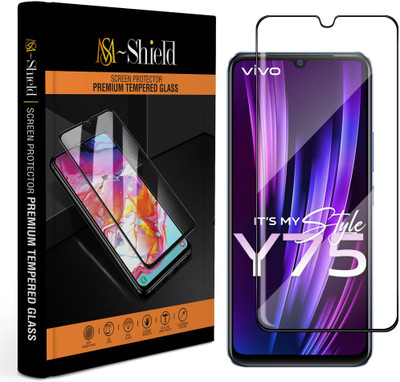 MS-Shield Edge To Edge Tempered Glass for Vivo Y75 4G(Pack of 1)