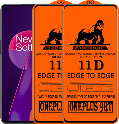 TWIGLO Edge To Edge Tempered Glass for ONEPLUS 9RT(Pack of 2)