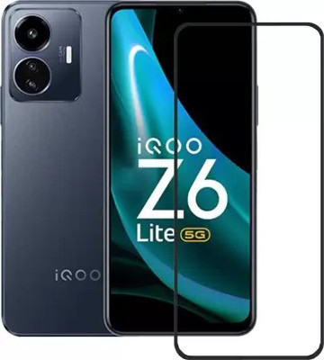 VISHZONE Edge To Edge Tempered Glass for IQOO Z6 LITE 5G, VIVO IQOO Z6 LITE 5G(Pack of 1)