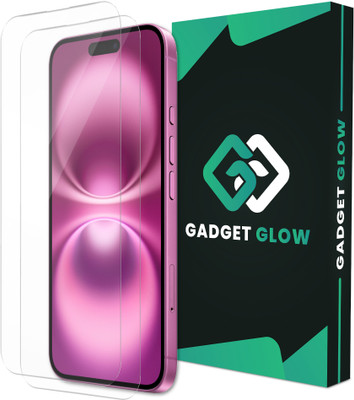 Gadget Glow Edge To Edge Tempered Glass for IPhone 16 Plus, IPhone 15 Plus(Pack of 2)