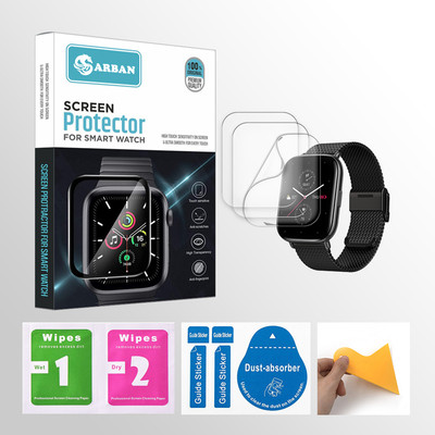 ARBAN Edge To Edge Tempered Glass for Amazfit Zepp E Square Smartwatch 3 PROTECTOR + 3 WIPES + 3 DUST REMOVAL STICKER + 1 WIPER(Pack of 3) ARBAN Edge To Edge Tempered Glass for Amazfit Zepp E Square Smartwatch 3 PROTECTOR + 3 WIPES + 3 DUST REMOVAL STICKER + 1 WIPER(Pack of 3)