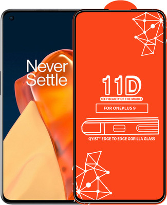 Qyist Edge To Edge Tempered Glass for Oneplus 9(Pack of 1)