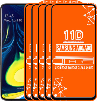 CYOR Edge To Edge Tempered Glass for SAMSUNG A90(Pack of 5)