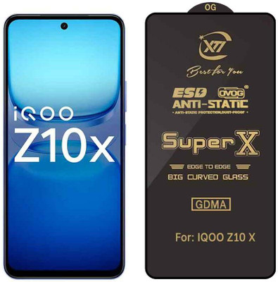 GDMA Edge To Edge Tempered Glass for IQOO Z10X(Pack of 1)