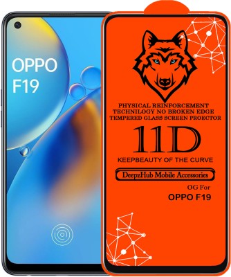 DeepzHub Edge To Edge Tempered Glass for OPPO F19(Pack of 1)