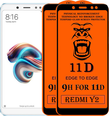 Xester Edge To Edge Tempered Glass for Mi Redmi Y2(Pack of 2)
