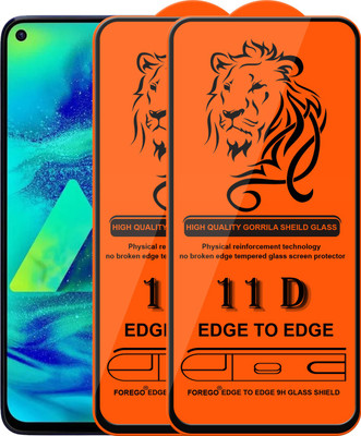 Forego Edge To Edge Tempered Glass for Samsung Galaxy M40(Pack of 2)