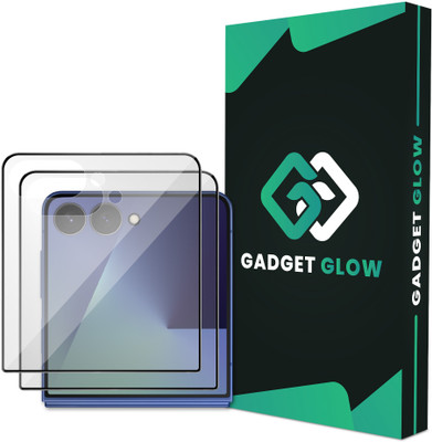 Gadget Glow Edge To Edge Tempered Glass for Samsung Galaxy Z Flip 7 5G, Samsung Z Flip7(Pack of 2)