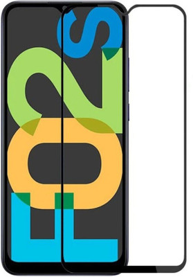 DMJHP Edge To Edge Tempered Glass for Samsung Galaxy F02S(Pack of 1)