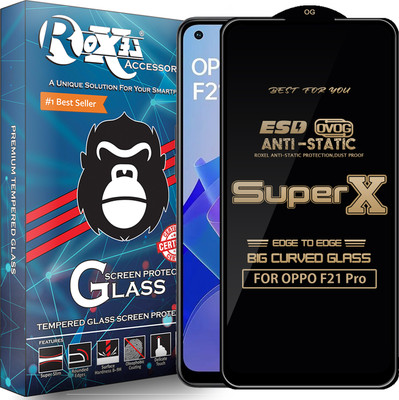 Roxel Edge To Edge Tempered Glass for OPPO F21 Pro(Pack of 1)