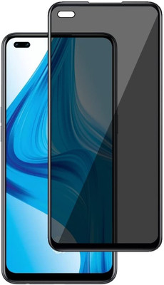 Mobilive Edge To Edge Tempered Glass for Oppo F17 Pro Anti-Spy 5D Privacy Screen Protector(Pack of 1)
