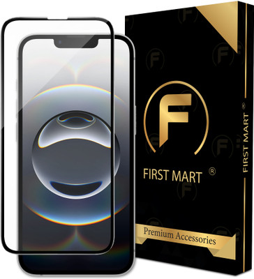 FIRST MART Edge To Edge Tempered Glass for iPhone 16e, Apple iPhone 16e, OG Tempered Glass with Cable Protector(Pack of 1)