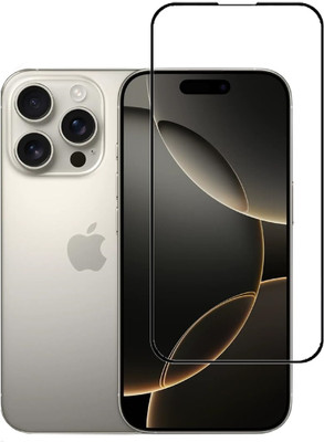 Flipkart SmartBuy Edge To Edge Tempered Glass for Apple iPhone 16 Pro, iPhone 16 Pro(Pack of 1)