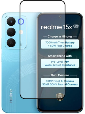 NEXZONE Edge To Edge Tempered Glass for realme 15x 5G(Pack of 1)