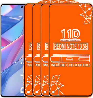 TWIGLO Edge To Edge Tempered Glass for REDMI NOTE 13 5G(Pack of 4)