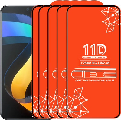 Qyist Edge To Edge Tempered Glass for Infinix Zero 20(Pack of 5)
