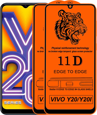 Xester Edge To Edge Tempered Glass for VIVO Y20(Pack of 2)