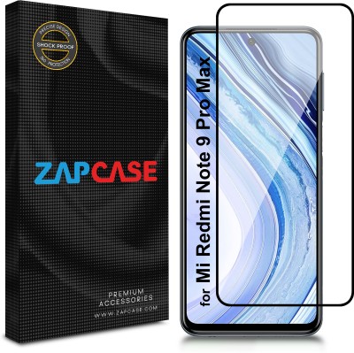 Zapcase Edge To Edge Tempered Glass for Mi Redmi Note 9 Pro Max(Pack of 1)