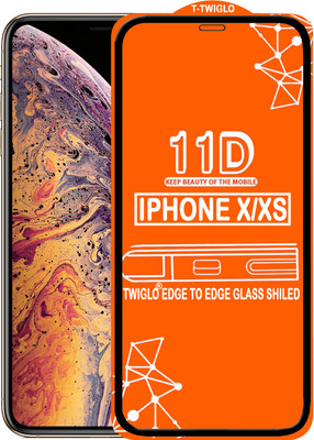 TWIGLO Edge To Edge Tempered Glass for Apple iPhone XS(Pack of 1)